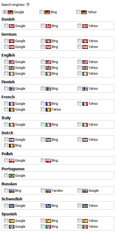 International Search Engines