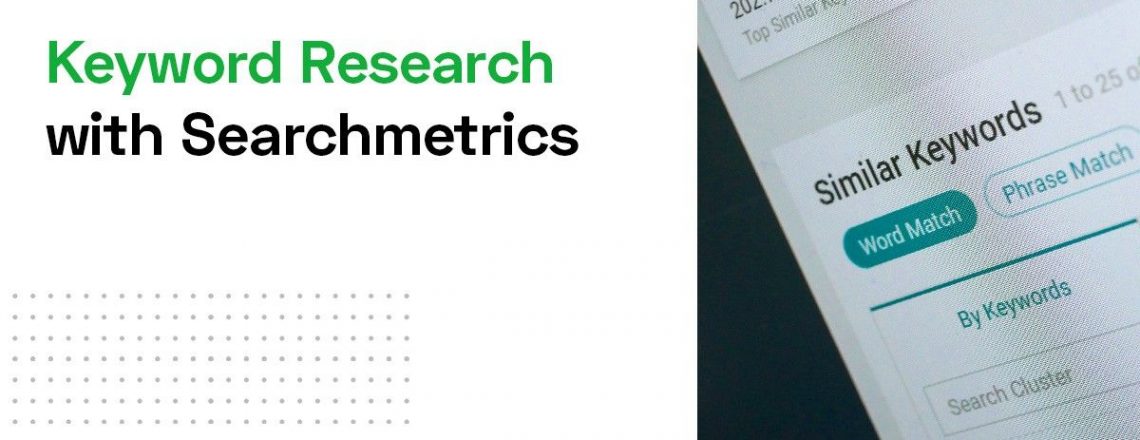 Keyword research with searchmetrics